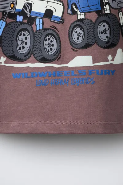 Футболка BIG TIRES MONSTERS WHEELS ©, Тёмная — фото 4
