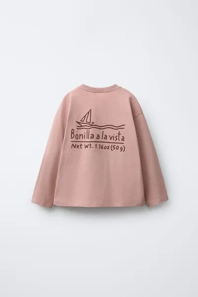 BONILLA A LA VISTA ® X футболка с вышивкой, BEIGE-PINK — фото 2