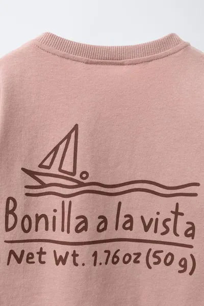 BONILLA A LA VISTA ® X футболка с вышивкой, BEIGE-PINK — фото 4