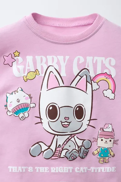 GABY´S DOLLHOUSE ® DREAM WORKS Т-shirt с тиснением, Сиреневый — фото 3
