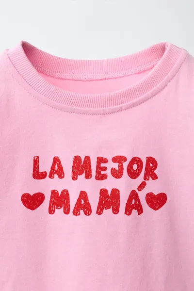 Лучшая футболка MUM PRINT, Розовый — фото 3
