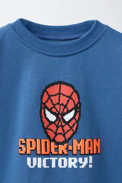Набор: футболка SPIDER-MAN © MARVEL и шорты-бермуды, Синий — фото 3