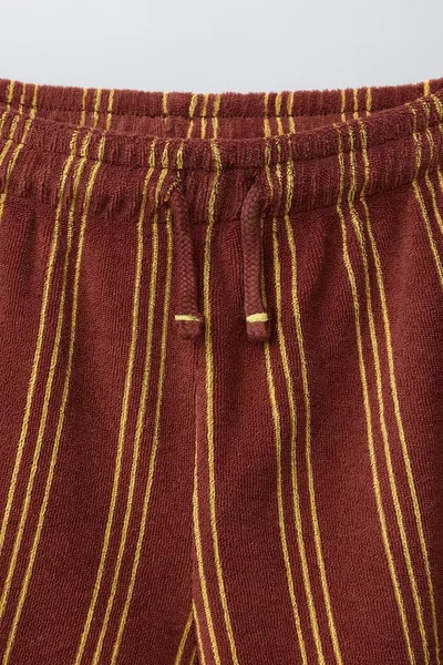 TERRY BERMUDA SHORTS, Коричневый — фото 4