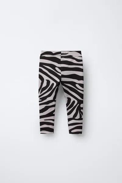 Леггинсы BREATHABLE ZEBRA, Легинсы со специальной дышащей тканью для эластичности и комфорта. С эластичным поясом. Внутренняя сторона с начёсом для тепла и мягкости. Zebra., дышащая ткань — фото 2