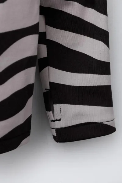 Футболка BREATHABLE ZEBRA PRINT, BLACK / ECRU, дышащая ткань — фото 4