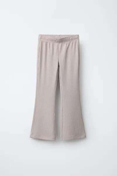 Балетные брюки с резинкой и расклёсом, BEIGE-PINK — фото 2