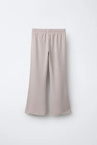 Балетные брюки с резинкой и расклёсом, BEIGE-PINK — фото 3