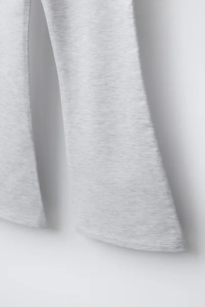 Брюки FLARE PLUSH, GREY marl — фото 5