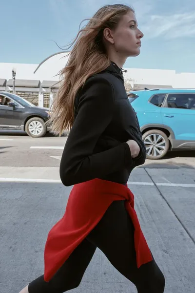 Куртка CONTRAST PUFFER JACKET, Чёрный — фото 5
