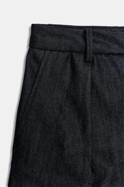 Шорты ZW COLLECTION DARTED DENIM, Синий — фото 5