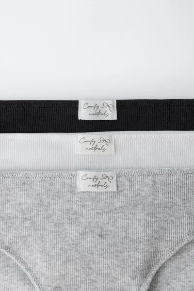 Три упаковки трусов Label для возраста 9–14 лет, BLACK / WHITE — фото 2