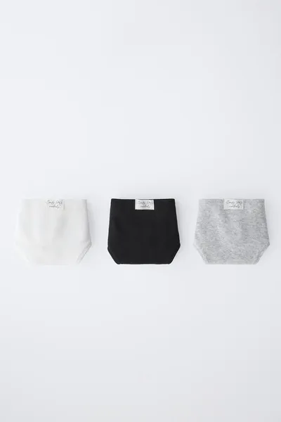 Три упаковки трусов Label для возраста 9–14 лет, BLACK / WHITE — фото 5
