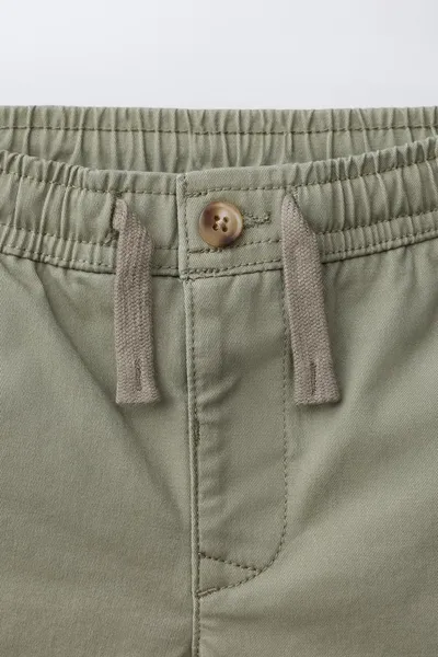 Шорты-бермуды CHINO со шнурком, Зелёный — фото 3