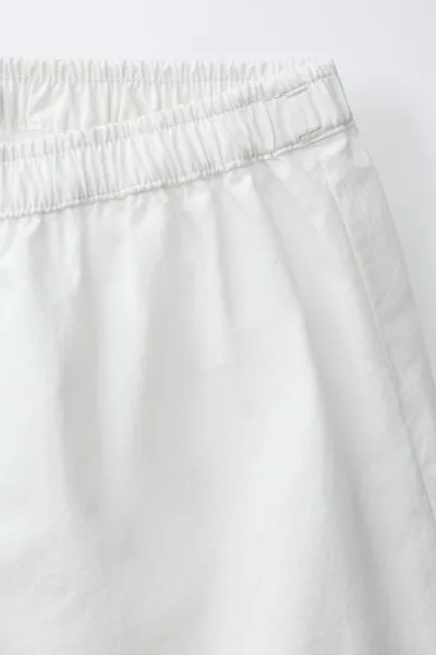 CASA LAWA X KIDS CONTRAST SCALLOPED POPLIN BERMUDA Шорты, Белый — фото 4
