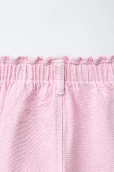 Брюки TWILL BAGGY с карманами в виде сердечек, Розовый — фото 5