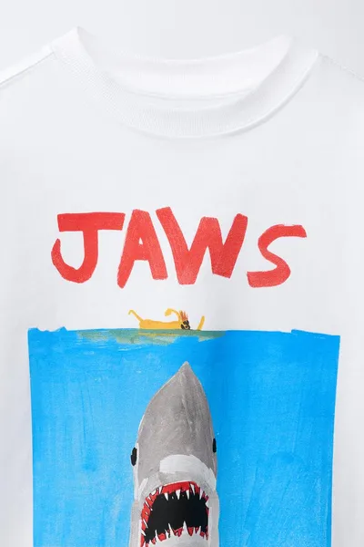 JAWS© ILLUSTRATION Футболка X DYLAN´ T-SHIRT CLUB X, Белый — фото 3