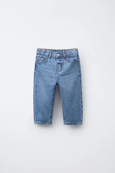 Джинсы MOM FIT, Mid-BLUE — фото 2