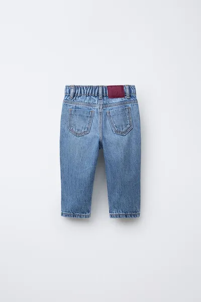 Джинсы MOM FIT, Mid-BLUE — фото 3