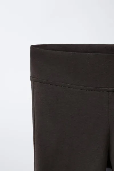 Легинсы капри с рюшами RUFFLED CAPRI LEGGINGS, Коричневый — фото 4