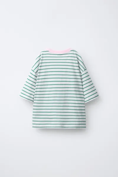 Рубашка PENN © EMBROIDERED STRIPED, Зелёный — фото 2