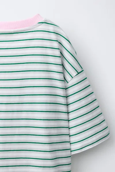 Рубашка PENN © EMBROIDERED STRIPED, Зелёный — фото 4