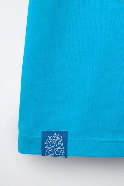 Футболка SLOGAN PRINT, BLUE/WHITE — фото 6