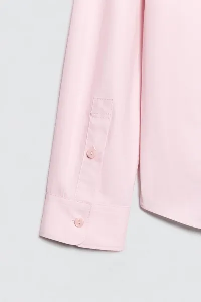 Рубашка из поплина POPLIN SHIRT, Розовый — фото 8