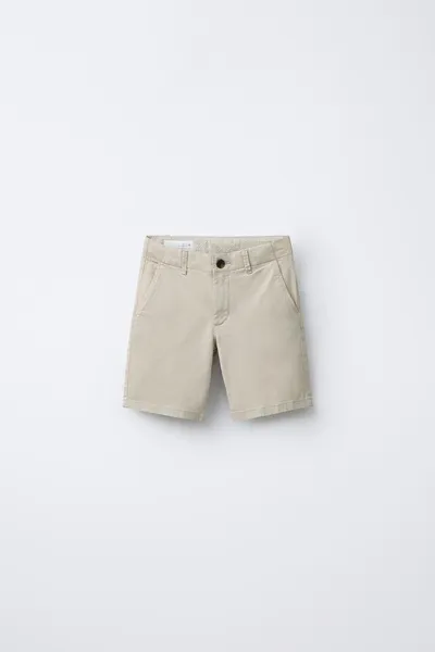 Бермуды-шорты CHINO BASIC SLIM FIT, Средний ECRU — фото 2