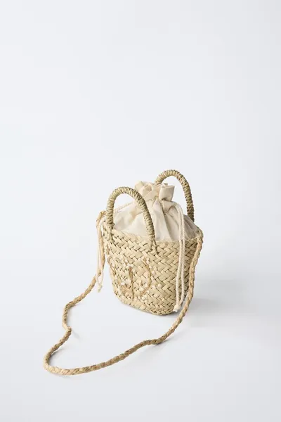 Цветочная сумка через плечо FLORAL CROSSBODY BAG, SAND BROWN — фото 3