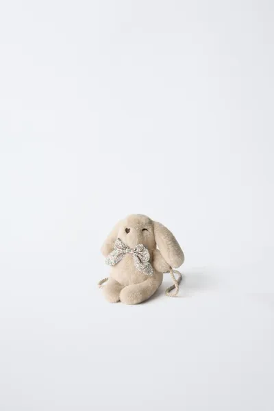 Сумка BUNNY CROSSBODY, SAND BROWN, искусственный мех — фото 2