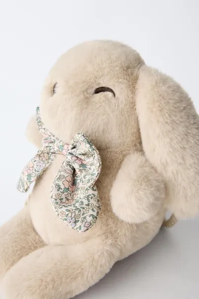 Сумка BUNNY CROSSBODY, SAND BROWN, искусственный мех — фото 3