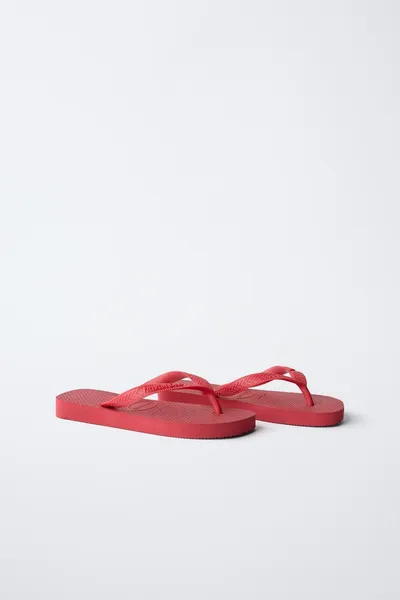 HAVAIANAS ® x ZARA сандалии, Красный — фото 3