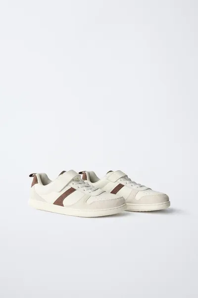 BAREFOOT кожаные кроссовки, ECRU WHITE, кожа — фото 2