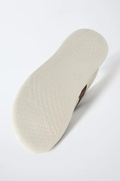 BAREFOOT кожаные кроссовки, ECRU WHITE, кожа — фото 7
