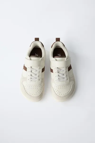 BAREFOOT кожаные кроссовки, ECRU WHITE, кожа — фото 8
