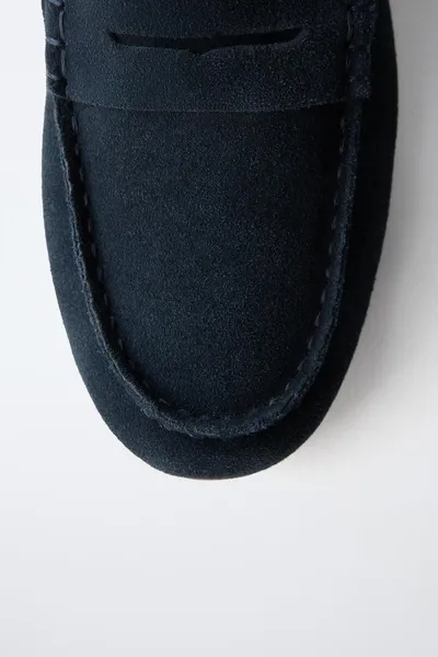 Лоферы SPLIT SUEDE, Тёмно-синий — фото 6