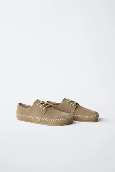 Кожаная обувь BAREFOOT, SAND BROWN, натуральная кожа — фото 3