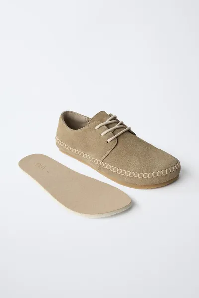 Кожаная обувь BAREFOOT, SAND BROWN, натуральная кожа — фото 5