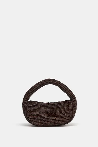 Сумка RAFFIA, Коричневый, рафия — фото 3