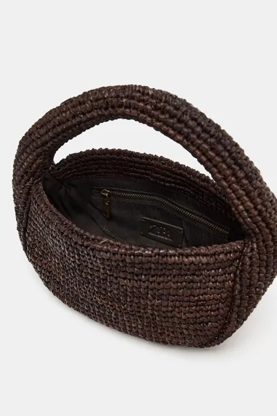 Сумка RAFFIA, Коричневый, рафия — фото 6
