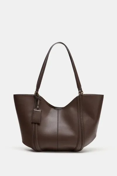 Сумка MAXI TOTE BAG, Коричневый — фото 2