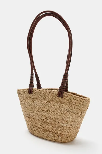 Джутовая мини-сумка TOTE, Лёгкая, джут — фото 3