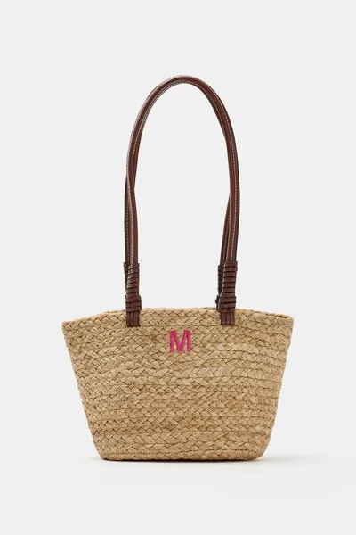 Джутовая мини-сумка TOTE, Лёгкая, джут — фото 4