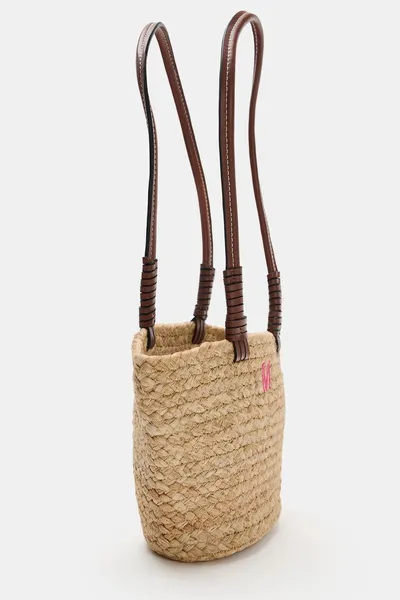Джутовая мини-сумка TOTE, Лёгкая, джут — фото 5