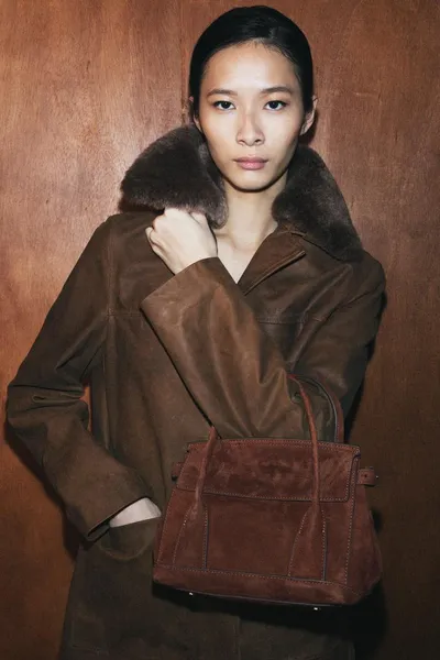 Мини-сумка из кожи City Bag, Шоколад — фото 2
