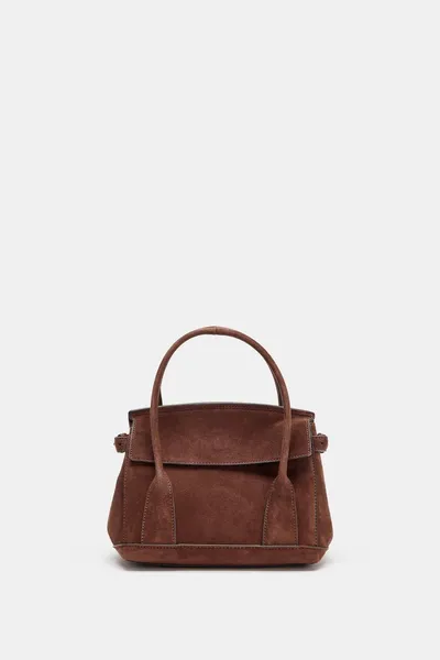 Мини-сумка из кожи City Bag, Шоколад — фото 3