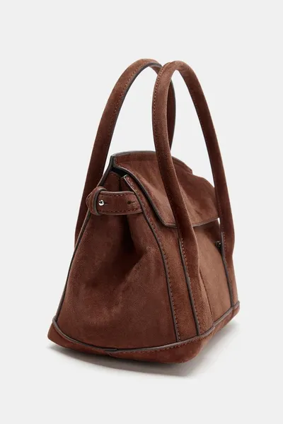 Мини-сумка из кожи City Bag, Шоколад — фото 5