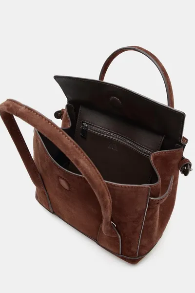 Мини-сумка из кожи City Bag, Шоколад — фото 6