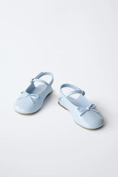 Балетки SLINGBACK с бантом, Синий — фото 3