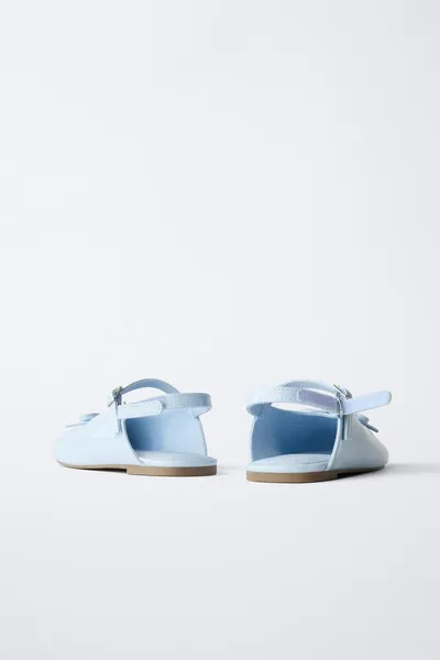 Балетки SLINGBACK с бантом, Синий — фото 5